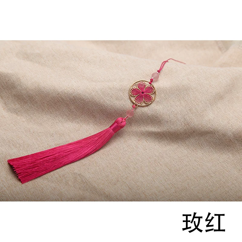 Chinese Hanfu Waist Pendant With Tassels - Retro Imitation Jade Jewelry For Traditional Clothing & Parties