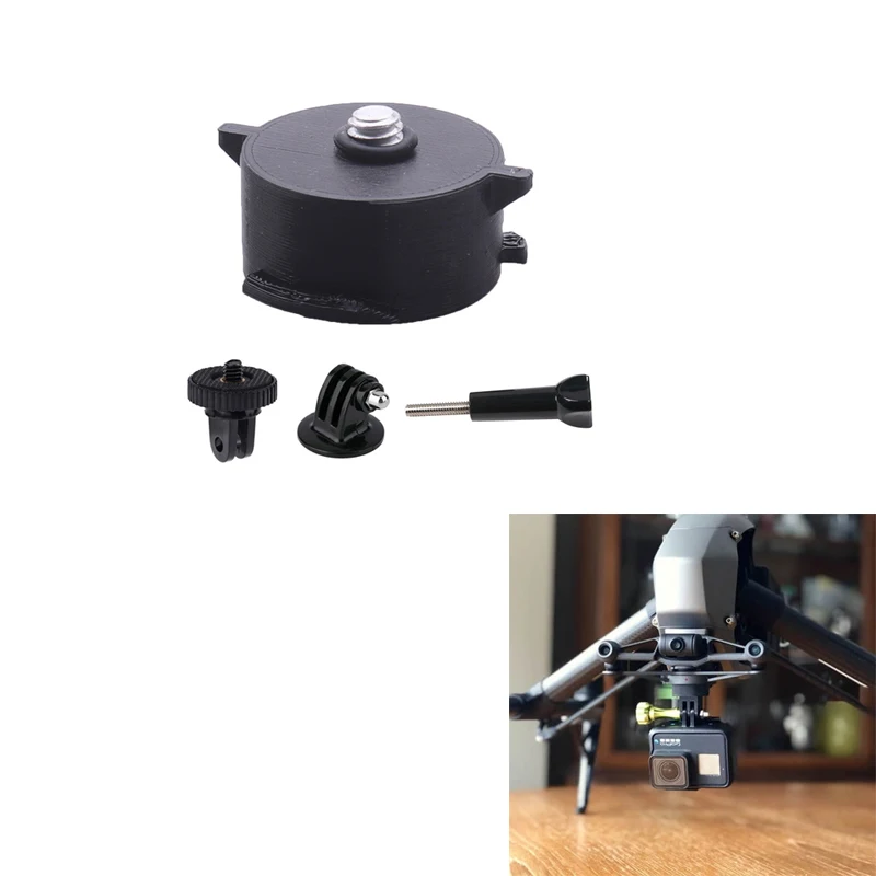 Base Adattatore 2 In1 Per Gopro / Dji Action /Insta360 Staffa Di Montaggio Per Fotocamera Panoramica Per Dji Inspire 2 Accessori Per Droni