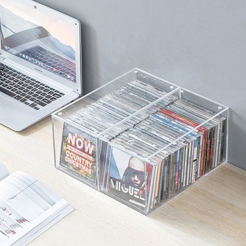 Cute Minicault Cd Organizer Rack Storage Retro Display Capacity Stand Luxury Portable Cd Rack Insert Porta Cd Mobili Musicali