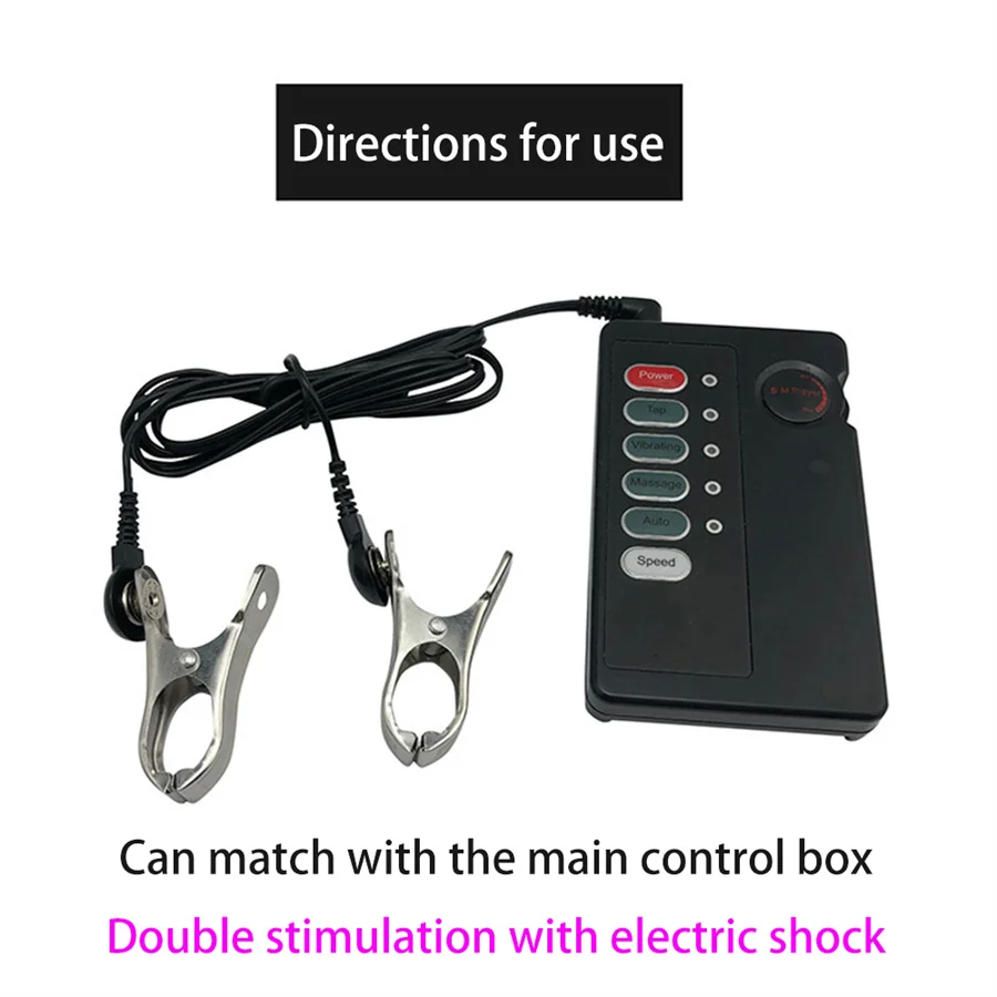 Electric Shock Nipple Clamps Medical Themed Toys Breast Pussy Massager Clitoris Clips Electro Stimulation Sex Toys Women nipple sex toys nipple clamps nipple clamp vibrator