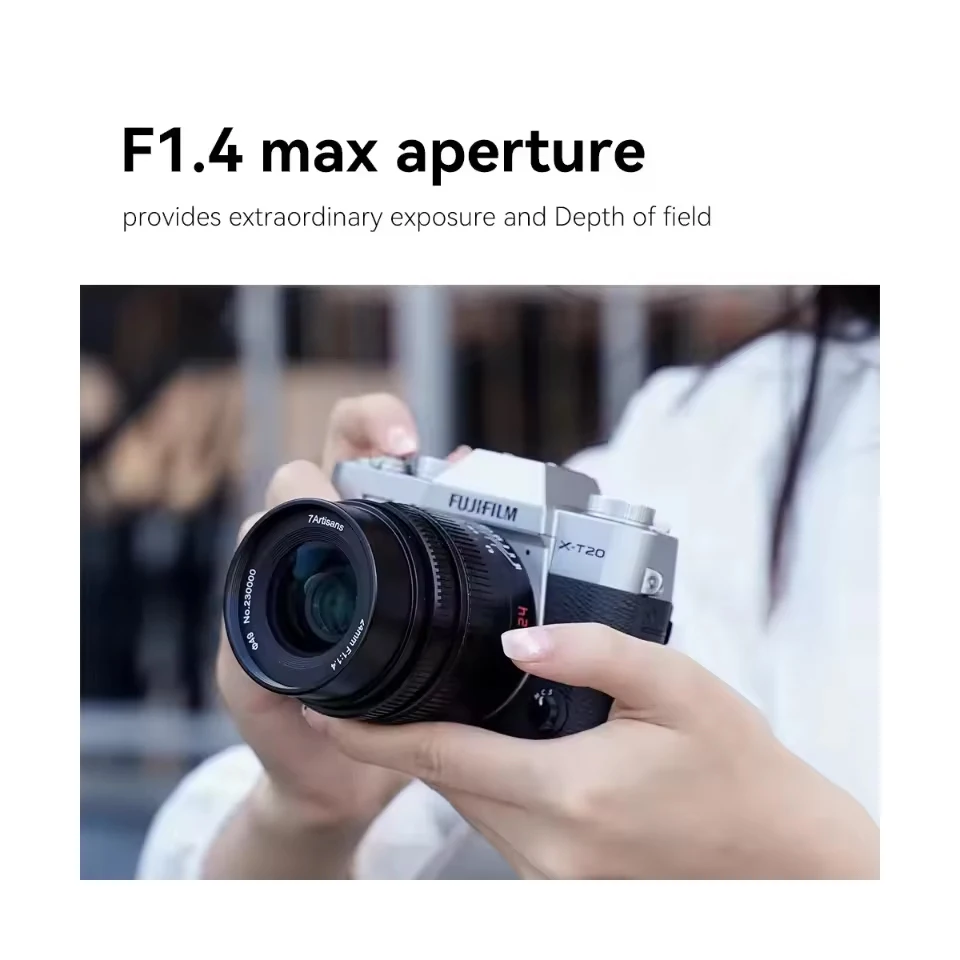7artisans 24mm F1.4 APS-C 대구경 인문학용 렌즈 ( A7, 캐논 R6, 후지 X-T10, 니콘 Z50 호환)