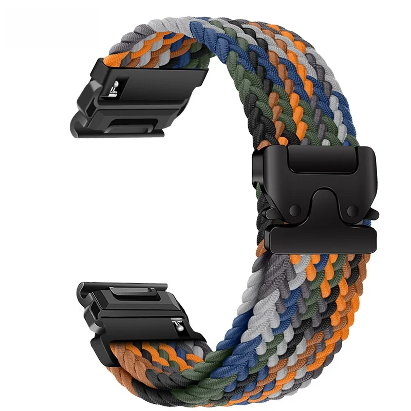 Durable Braided Nylon Watch Strap with Loop Design
