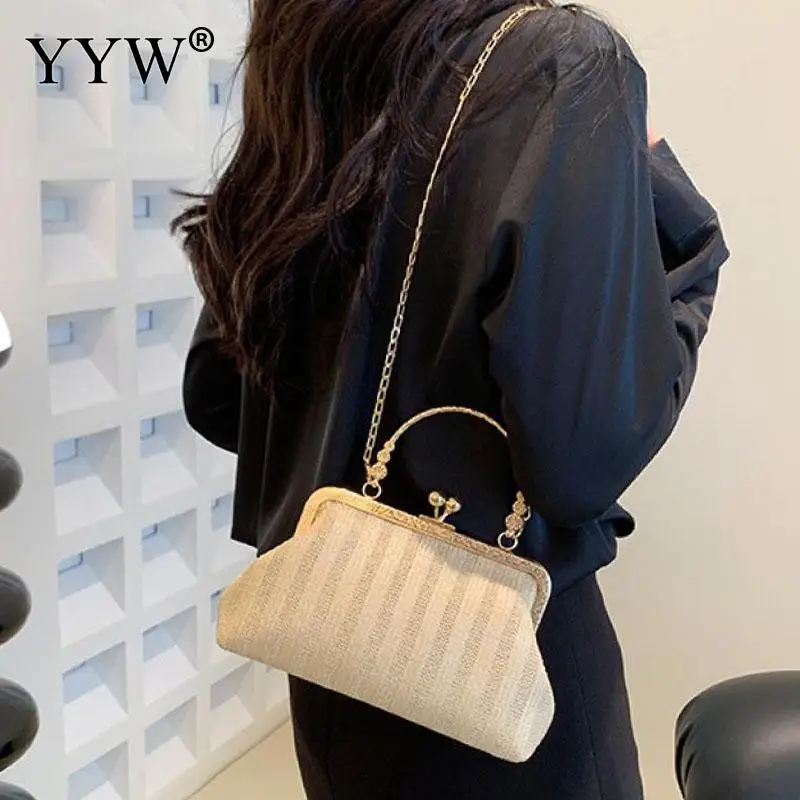 Matte Soft PU Leather Women Metal Top Handle Clutch Handbag Crossbody Shoulder Chain Messenger Satchels Bag Casual Lady Purse