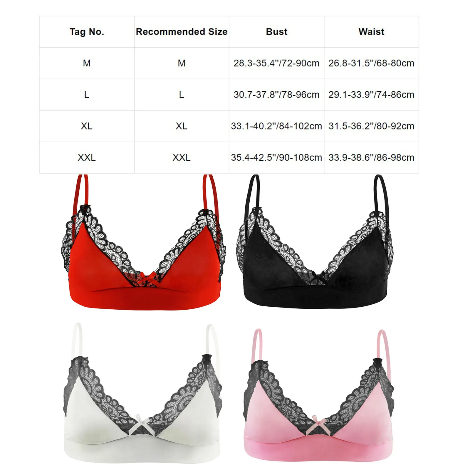 Mens Sissy Bra Tops Crossdress Lingerie Gay Male Floral Lace Wire-free Bralette Underwear Nightwear Crossdresser Clubwear mens bra tops