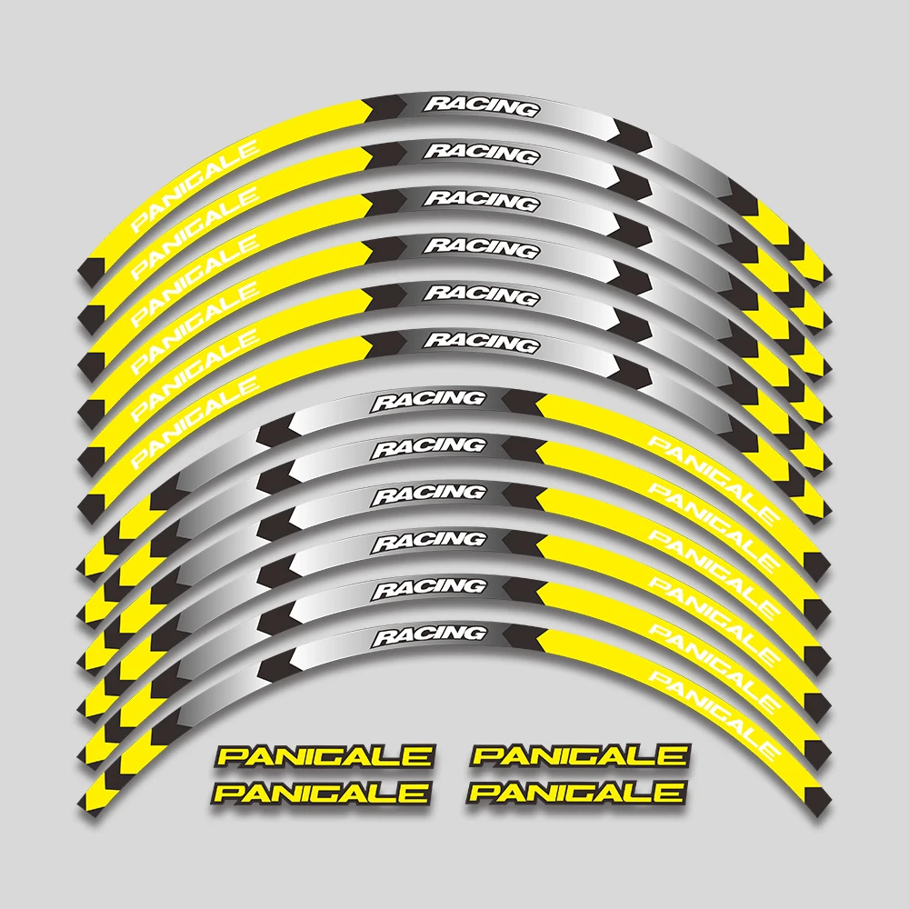 

Motorcycle Sticker Rim Tire Decals Accessories Wheels Hub Reflective Stripe Set For DUCATI 899 959 1199 1299 Panigale R V4 V2 S