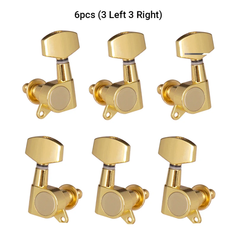 6pcs Sealed Guitar String Pegs Locking Tuners 3L3R Tuning Pegs String Tuners Electric Acoustic Guitar Tuner musical instruments accessories guitar tuner guitar parts