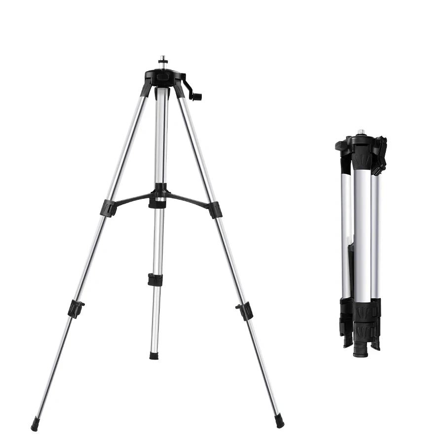 HILDA 1,2 m Laser-Nivellierstativ, professionelles Stativ, geeignet für Laser-Nivelliergerät, Aluminium-Stativ mit 5/8 verstellbar – Detail 5