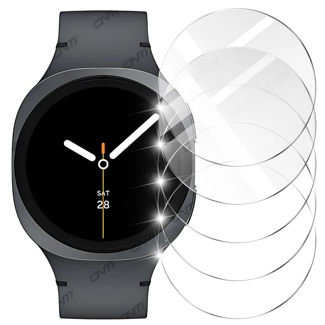 Verre trempé 9H pour Samsung Galaxy Watch 8 Classic 40mm 44mm 46mm Ultra (2025) 47mm, Film de protection d'écran en verre Ultra-HD 1