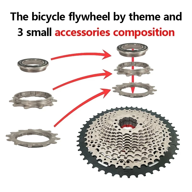 Bicycle Cassette RACEWORK MTB Bike 13 Speed 11-46/50/52T Sprocket Flywheel For High End Riding AXS HG Hubs