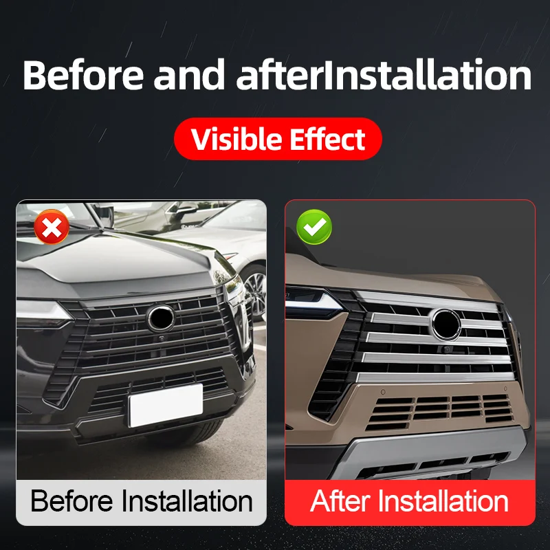 For 2024-2026 Lexus GX550 Upgraded Front Grill Chrome Decoration