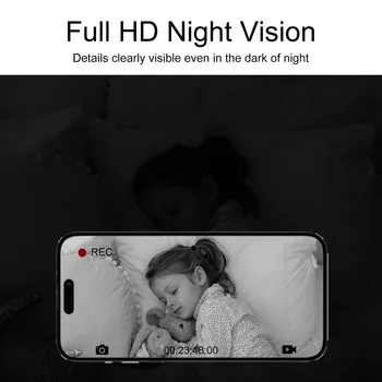 4K Smart Clock Camera with WiFi, Motion Detection, Night Vision, Remote Viewing, SD Card Storage – Home Security & Baby Monitor 5