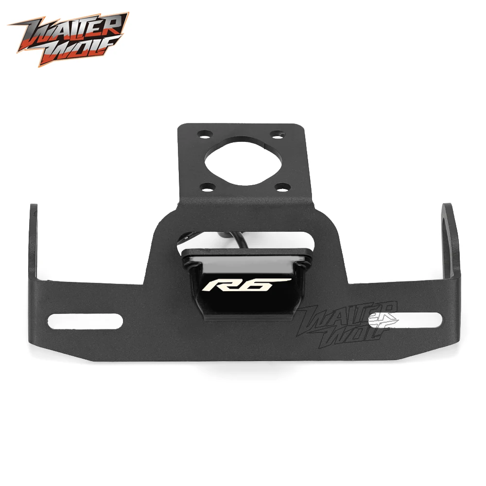 YZFR6 License Plate Holder For YAMAHA YZF R6 Motorcycle Accessories Bracket Tail Tidy Fender Eliminator Frame CNC license plate holder,motorcycle license plate holder
