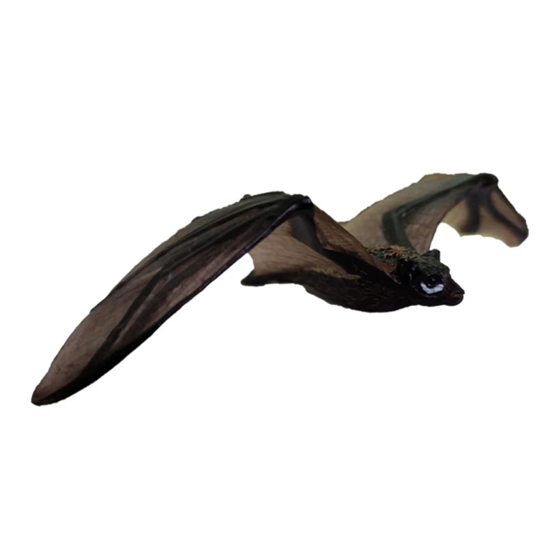 

Y1UB 1Piece Halloween Spooky Bat Props Plastic Realistic for Vampire Bat for Halloween Party Decoration Eve Party