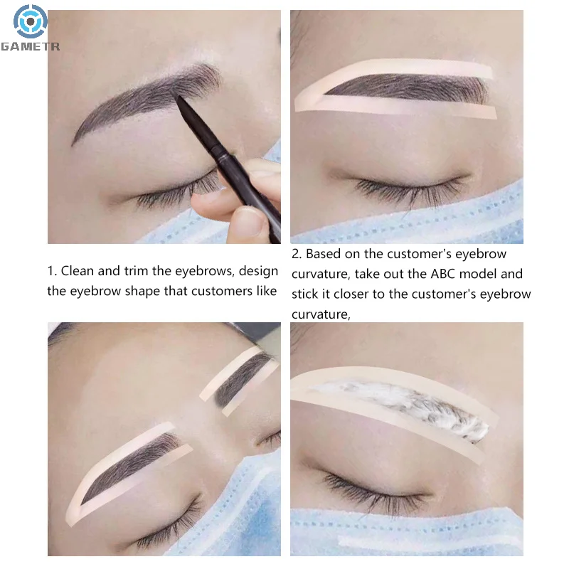 Disposable Eyebrow Design Stencil 50Pc Eyebrow Tint Airbrush Auxiliary Sticker For Brows Shaping With Single Eyebrowstype Option makeup tools,eyebrow stencil tool,eye makeup tools