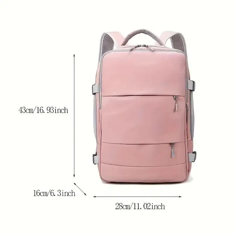 Women's Travel Backpack Large Capacity Journey Multifunction With Shoe Storage Multilayer Dry And Wet Separation Waterproof