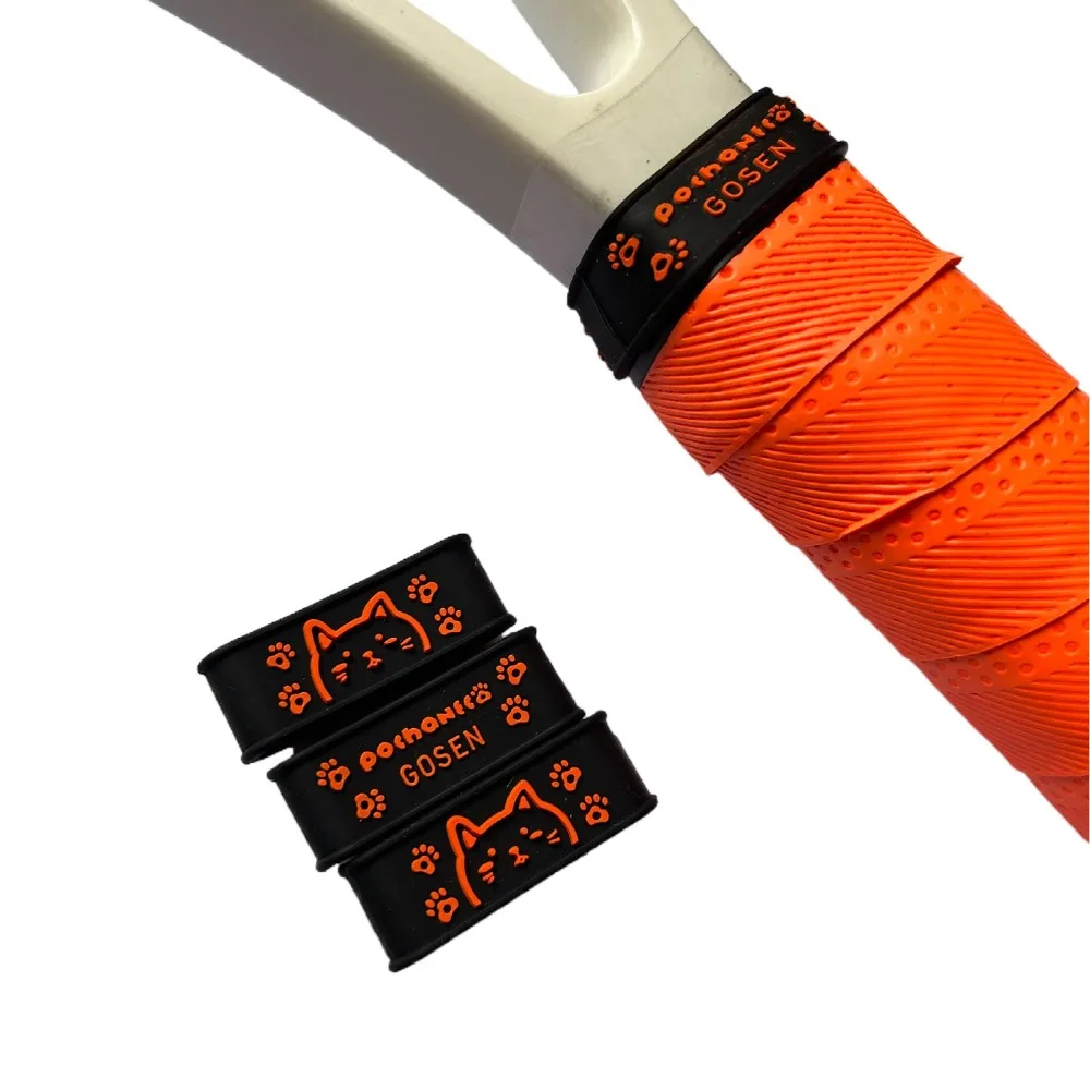 2pcs Fixed Tennis Grip Overgrips Rubber Ring Anti Slip Cartoon Cat Handles's Silicone Ring Silicone Elastic 6