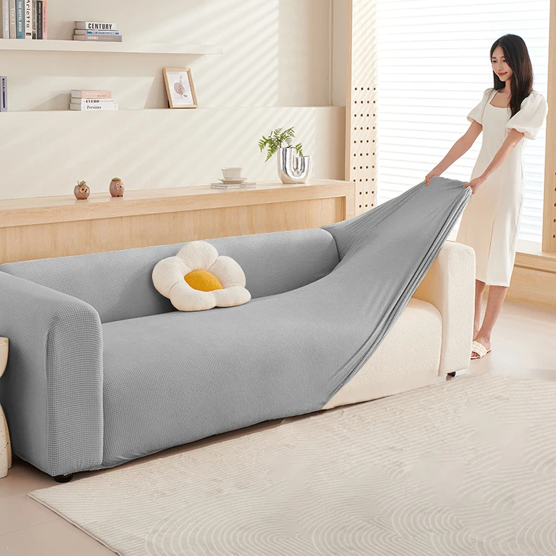Elastic Sofa Cover, Non -slip Jacquard Sofa Pad,Plaid Fabric Sofa Mat, Sofa Cushion For All Seasons, Sofa Covers For Living Room 5