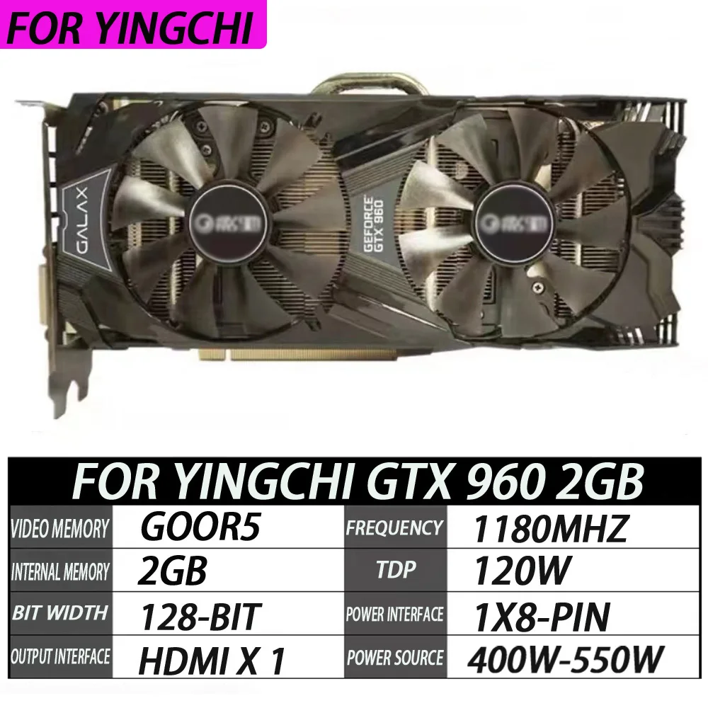 

Снимите видеокарту компьютера независимо 98% Новинка/для YINGCHI GTX 960 2 Гб