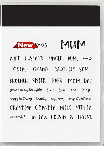 

New 2023 Catalog Clear Stamp Mother's Day Sentiments Scrapbooking Frame Card Craft no Cutting Dies