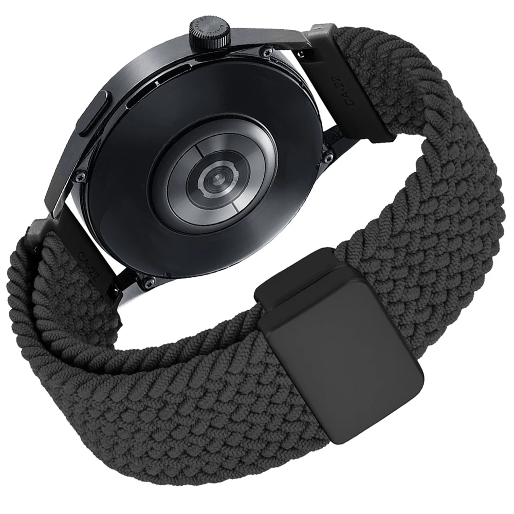 Braided Velcro Strap, 20mm 22mm Adjustable Watch Band