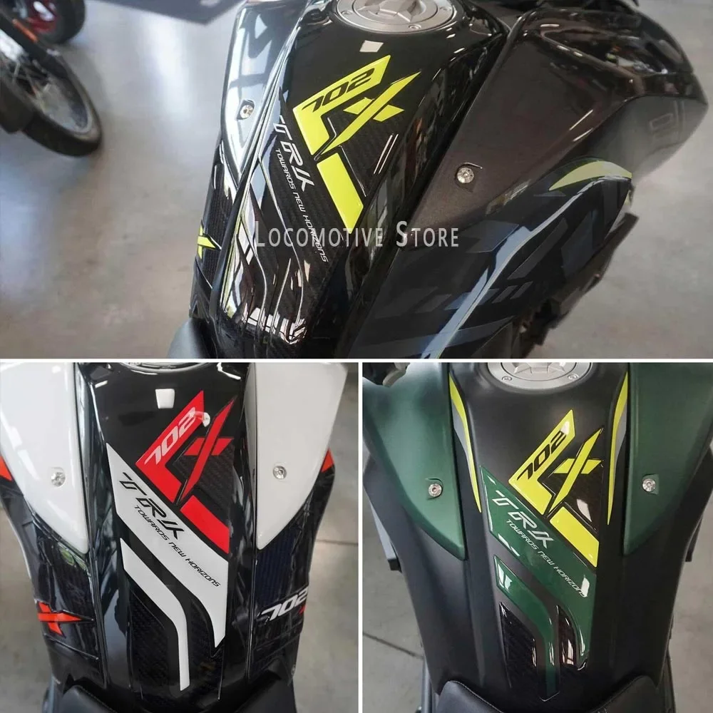 2023 TRK702 액세서리 3D 젤 에폭시 송진 스티커 키트, 탱크 패드, 베넬리 TRK 702X TRK 702X2023 용 3D 스티커
