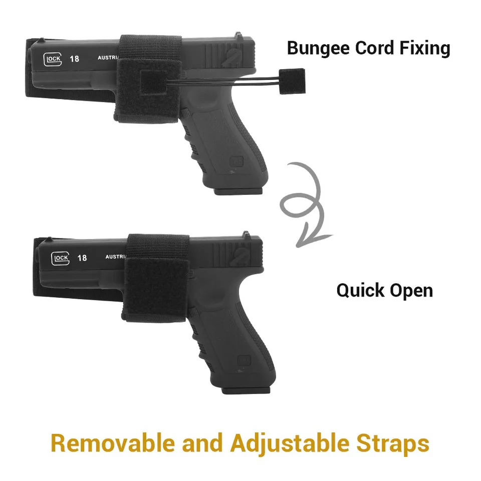 Fondina Professionale Vega Cuoio Elastico Per Pistola Large Auto - Foto 11