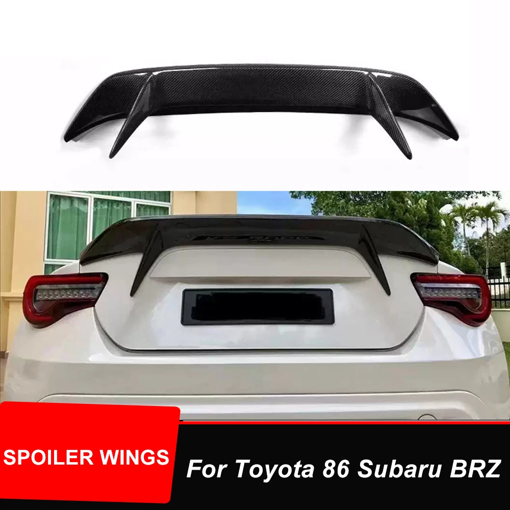 

For Toyota GT86 Subaru BRZ Scion FR-S Spoiler Car-Styling Carbon Fiber Material Rear Trunk Lid Duck Spoiler Wing Accessories