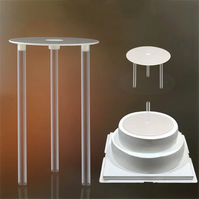 4Pcs/Set Multi-layer Cake Support Frame Practical Cake Stands Round Dessert Support Spacer Piling Bracket Kitchen DIY Tools