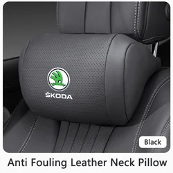 Luxurious Car Headrest Neck Support Pillow - Comfortable Travel Accessory (1pcs - black)