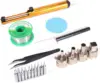 Three Tools- Soldering Station, Hot Air Rework Station and Power Supply 0~3A, 0-15V with output and test modes 5