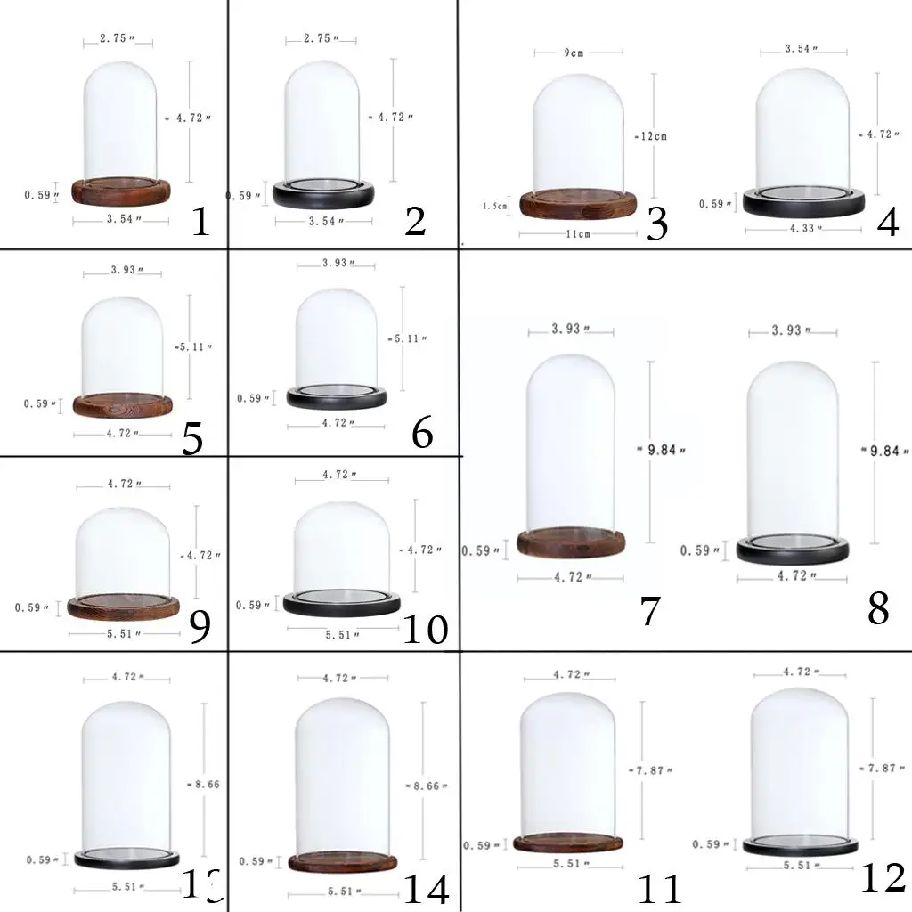 Elegant Glass Display Dome with Base for DIY Home Decor and Pinterest-Inspired Room Ideas