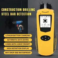 Professional Handheld Rebar Detector Steel Bar Detection Treasure Concrete Rebar Scanner Concrete Bar Locator for Drilling