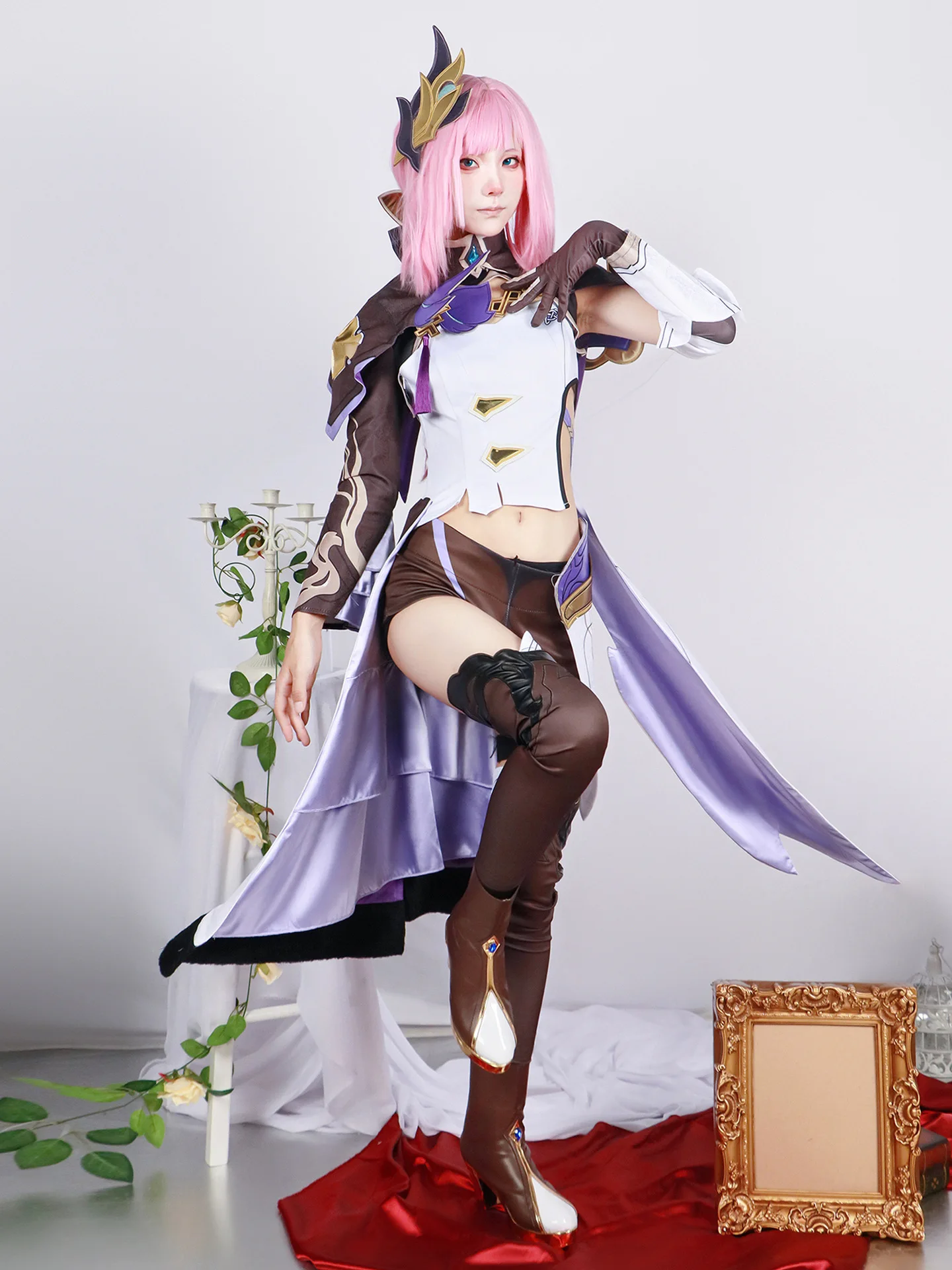 

Elysia Косплей Костюм Honkai Impact 3 Elysia аниме Ролевые игры униформа для женщин и девочек Хэллоуин искусственное карнавальное платье костюм