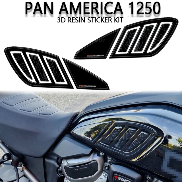 Panamerica 1250 Accessori 3D Gel Epoxy Resin Sticker Tank Pad Protection  Kit for Harley Davidson Pan