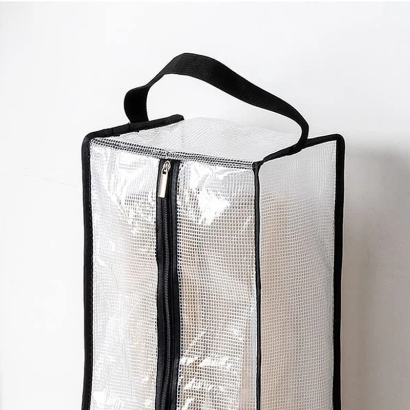 Shoes Dust Cover Mesh Transparent Moisture-proof and Mold Proof Shoe and Boot Storage Bag Portable Dust Organizer Protector Bag 5