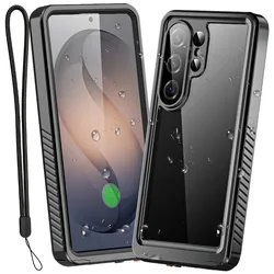 Enhanced Waterproof Aluminum Phone Case - Premium Luxury Swimming Cover - Galaxy S23 Ultra (Black)