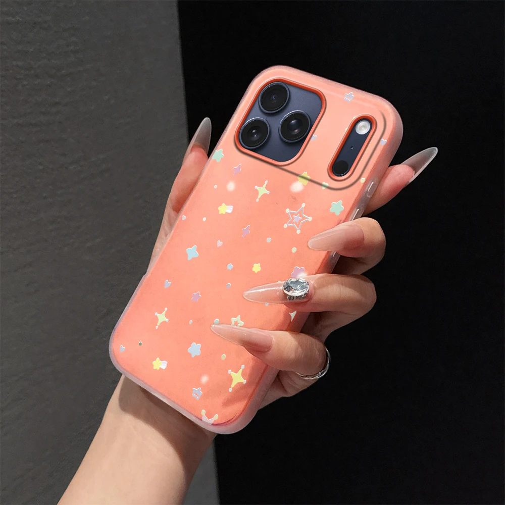 Vibrant Candy Star Phone Case - Lovely PC Cover