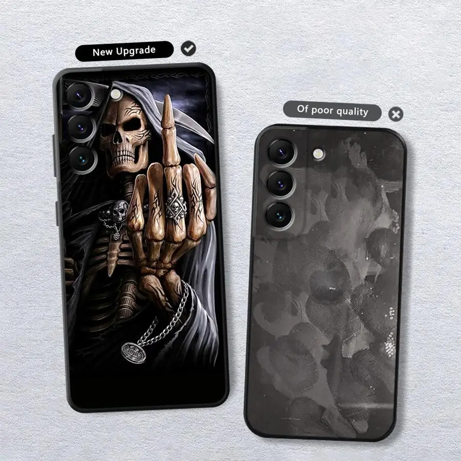 Grim Reaper Skull Phone Case - Sleek and Protective Design