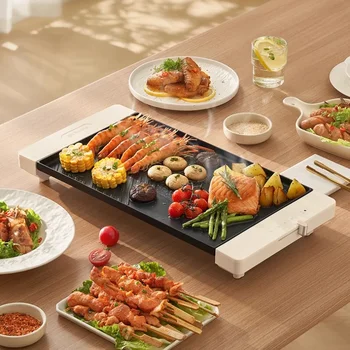 وعاء شواء منزلي، مقلاة خبز كهربائية متعددة الوظائف