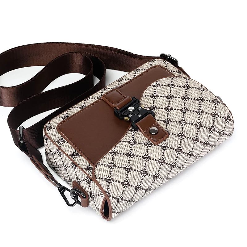 High-End Men’s PU Leather Crossbody Sling Bag