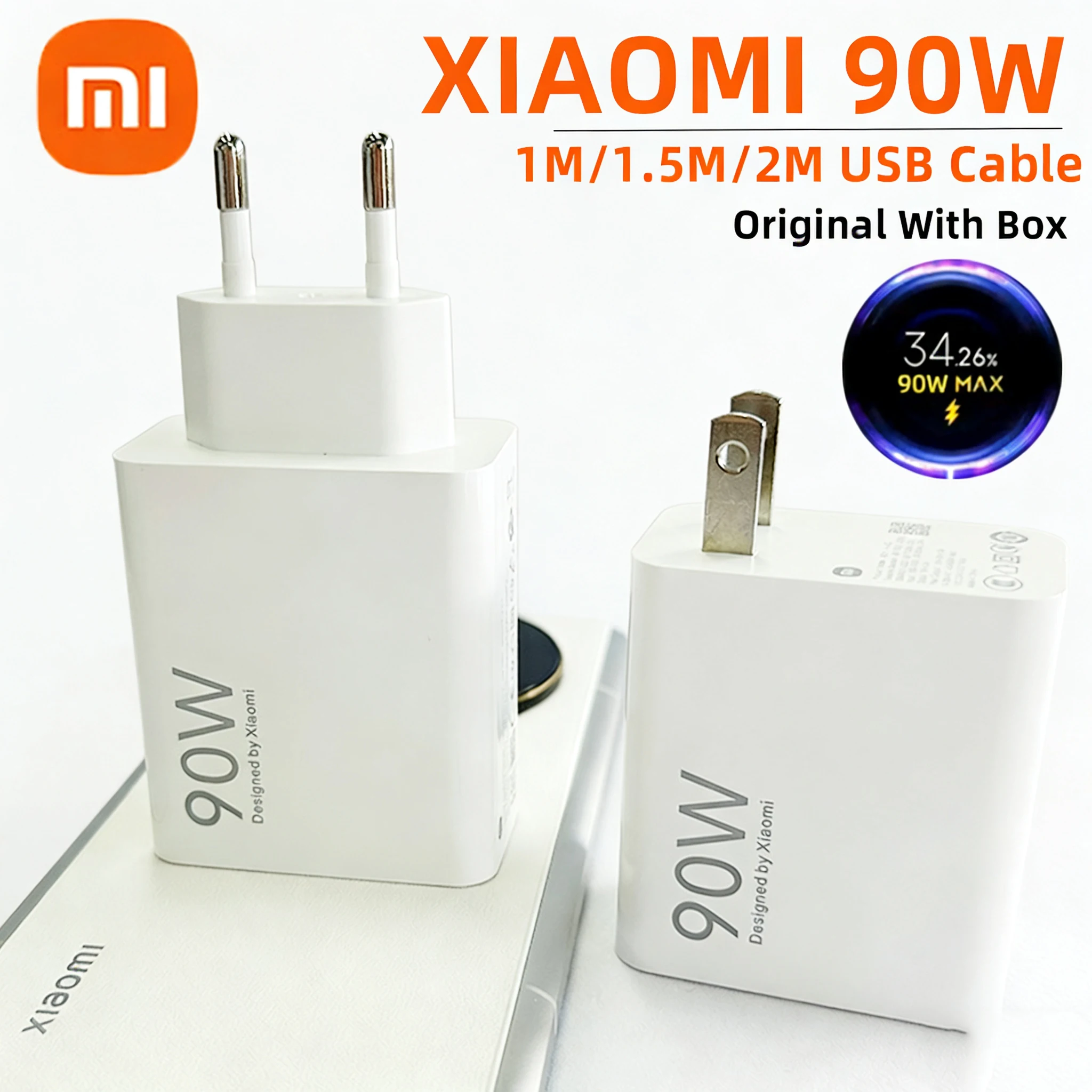 Original 90W XIAOMI Charger Adapter MI Hypercharge Turbo Charging Poco F7 F8 X7 X8 MI 15T Pro 15 17 Ultra 14 13 Redmi Note 12