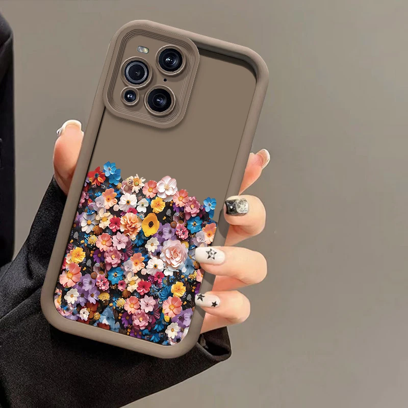 Sunflower Print Soft Silicone Shockproof Phone Case with Camera Lens Protection