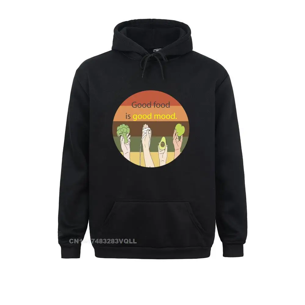 

Hoodies Good Food Is Good Mood Clothes Mother Day 2022 New Fashion Unique Long Sleeve Men Sweatshirts Slim Fit