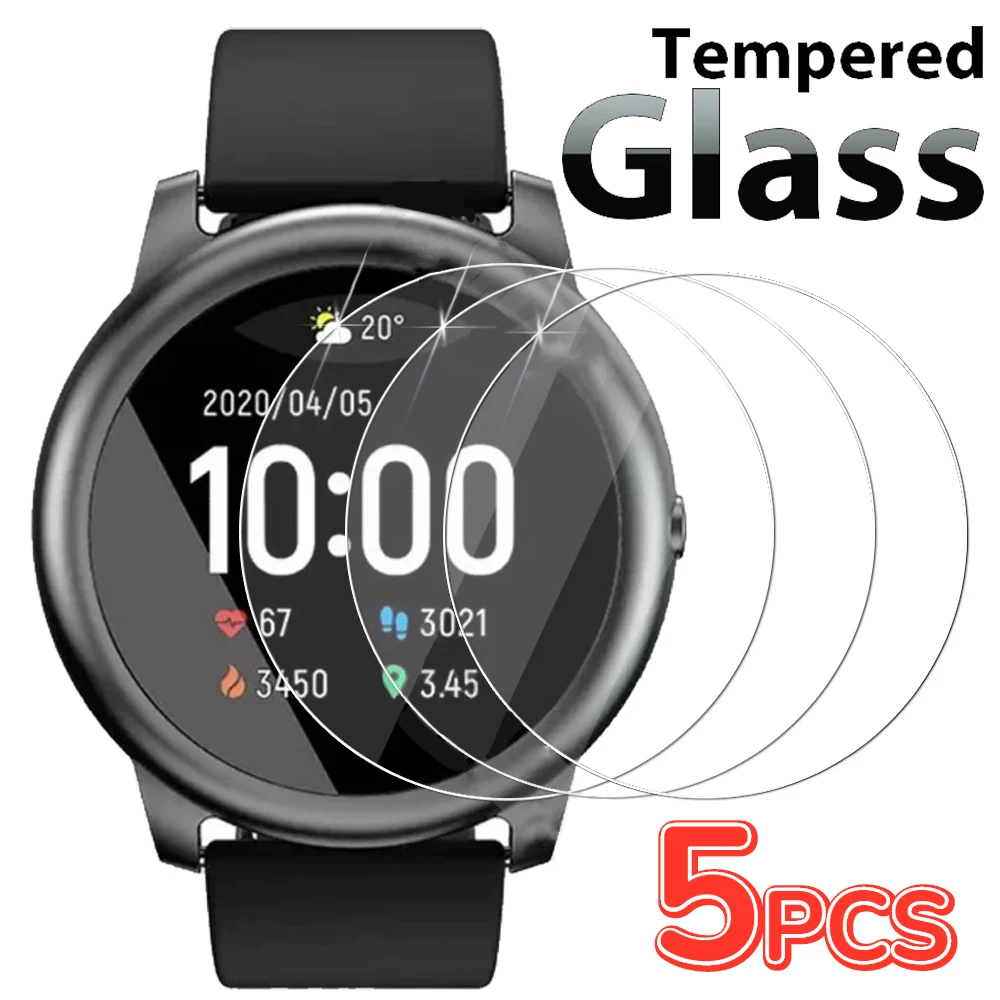 

3/5Pack HD Tempered Glass Film For Haylou Solar LS05 Smartwatch Anti-scratch Screen Protector For Haylou Solar Accessories