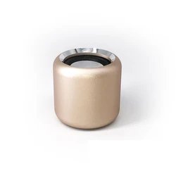 Mini Bluetooth Speaker - Wireless Portable Stereo Sound with Dual Pairing & Built-in Microphone (Gold)