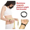 New Weight Loss Round Black Stone Bracelet Health Care Magnetic Therapy Bracelet 1