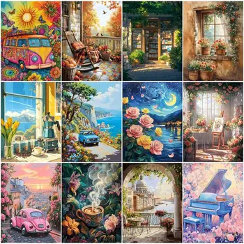 RUOPOTY-Painting By Number Adults New,Home decor items,Art Supplies,Pictures By Numbers,Drawing On Canvas,Diy Crafts,Paint Kits 1