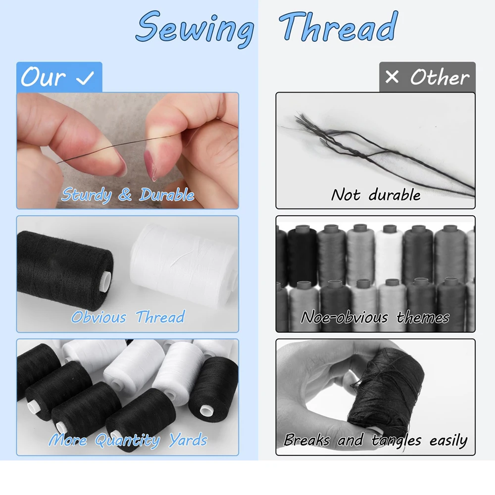 2Pcs 500M Sewing Thread 3
