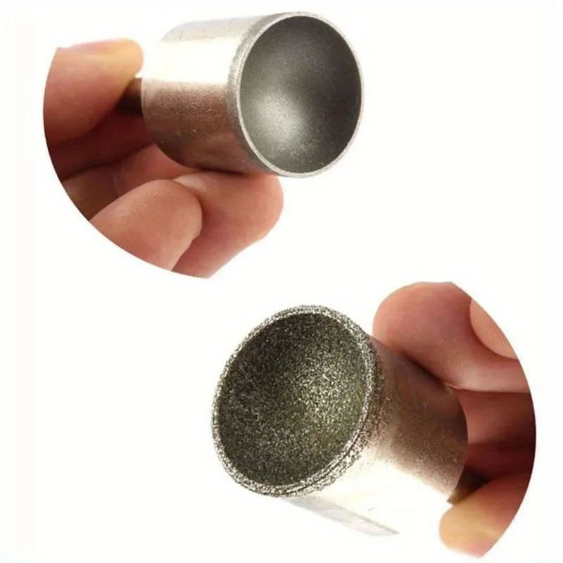 1 Stück 3 mm-25 mm Schleifstifte, konkave Diamantperlen, Schleifkopf, kugelförmig, Polieren, Bernstein, Jadestein – Detail 6