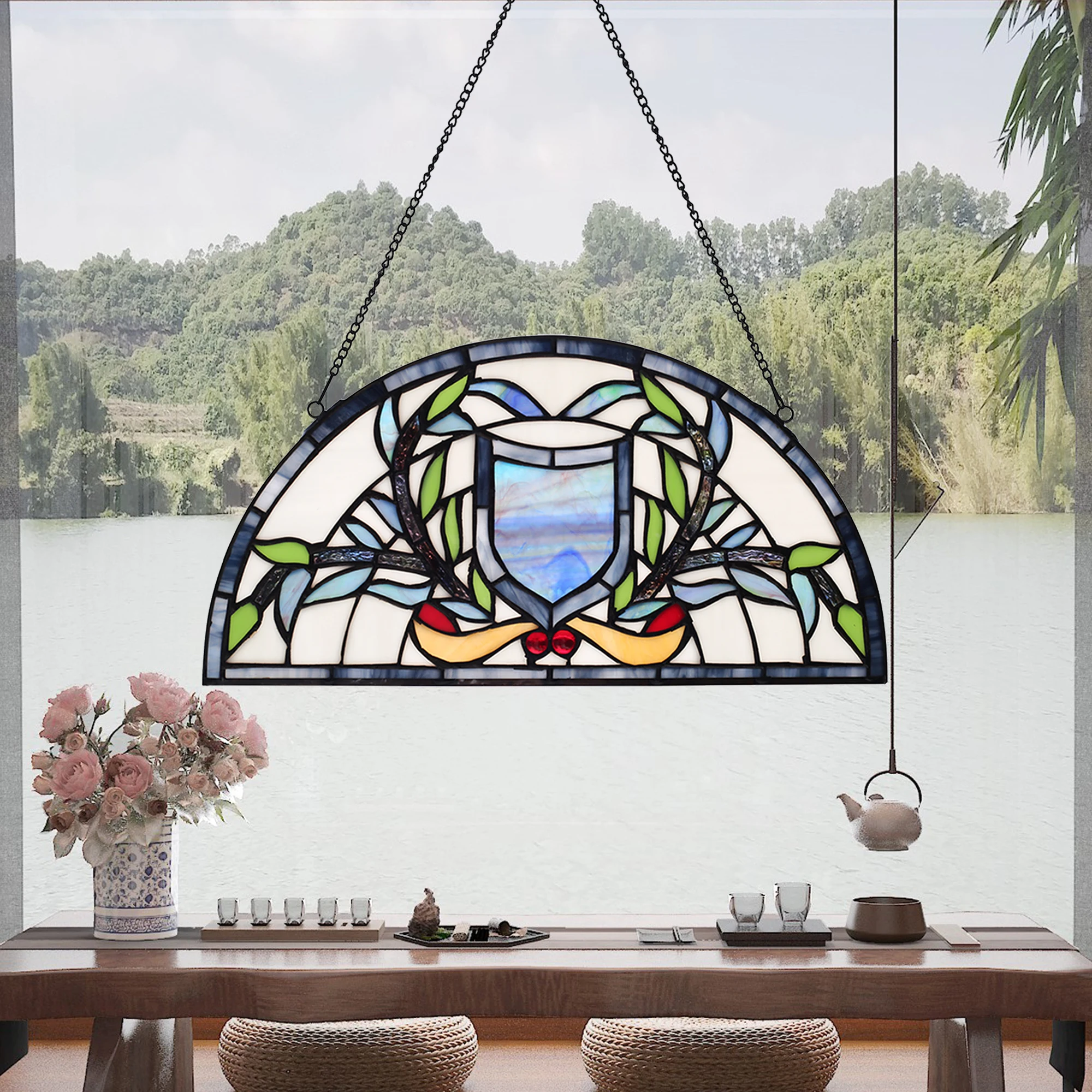 2 Grand Autocollant Attrape-Soleil Arc-en-Ciel pour Fenêtre,Papillon